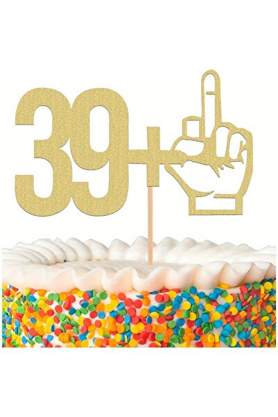 Choice Gold 1pc 39+1 Cake Topper,Gold 40th Birthday Cake Decorations, Perfect...