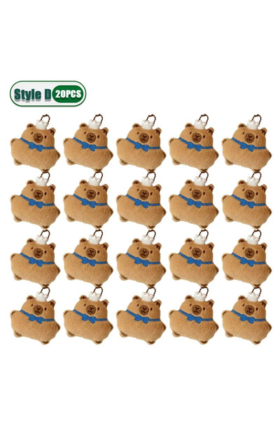 Choice8 النمط D-20 قطعة، من 1 إلى 20 قطعة، قلادة قطيفة على شكل حيوان الكابيبا...