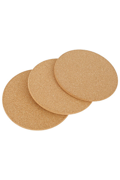 Choice3 Round 1SET 3PCS Cork Pot Holder Heat Resistant Round Pans Stands Pad ...