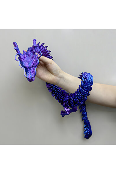 Choice6 88cm shiny blue purple 88CM 3D Printed Gem Dragon Crystal Fidget Toy ...