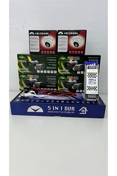 Sony 5MP 6 KAMERALI FULL SET 4 DIŞ ORTAM 2 İÇ ORTAM FULL HD YENİ NESİL KAMERA...