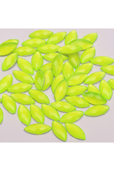 Choice5 حجر الراين الأصفر النيون جوناو 7*15 مم، مسطح الظهر، مزين بأحجار الراي...