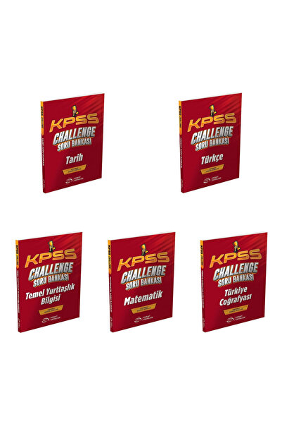 Murat Yayınları Murat KPSS Tüm Dersler CHALLENGE Çözümlü Soru Bankası Seti 5 ...