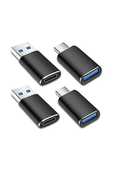 Choice 4pcs 4 Pack USB to USB C OTG Adapter, 2Pack Type C Female to A Male Ch...