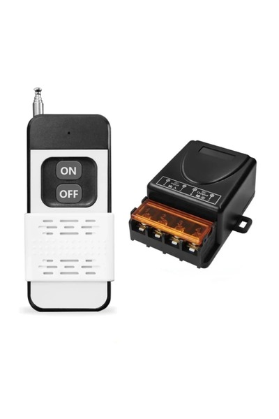 Kebidumei 1Receiver 1Remote NF 433Mhz Universal Wireless Remote Control Switch 30A DC 12V-75V High Power 1000