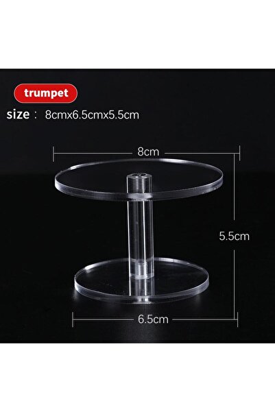 Choice A1 Round Acrylic Display Stand, Clear Showcase Riser for Action Figures, Nendoroids, Perfume & Jewel