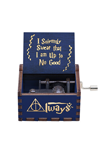 Miniso HL 943 Hand Cranked Music Box Solid Wood Antique Carved Wooden Hand Crank Music Box Figure Christma