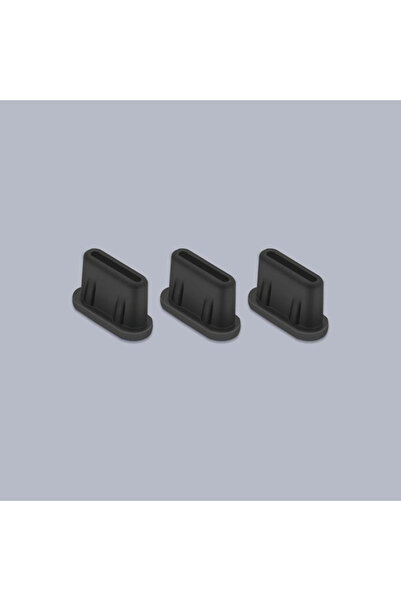Choice5 3pcs Black Soft Silicone Type-C Anti-Dust Plug for DJI - Cover for Mi...