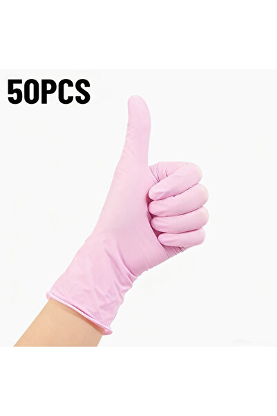 Choice قفازات نتريل وردية فاتحة للاستخدام مرة واحدة، 50 قطعة أو 20/50/100 قطع...