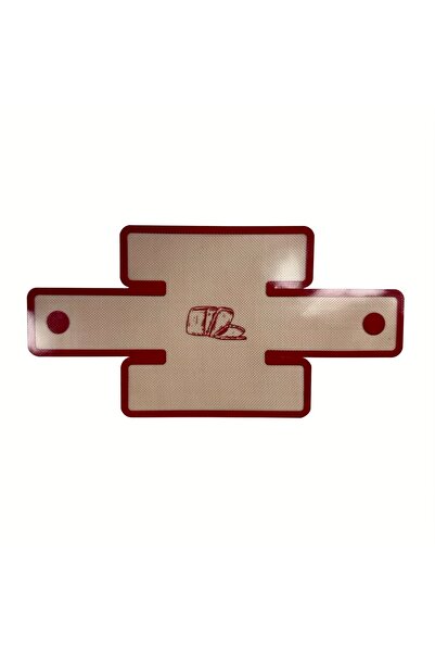 Choice قالب خبز سيليكون أحمر لقوالب الخبز مقاس 22.86 × 12.7 سم - آمن غذائيًا،...