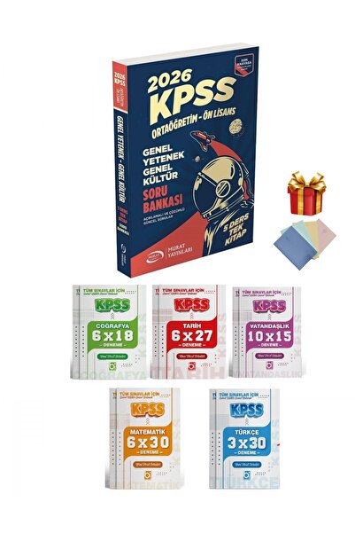 Murat Yayınları Murat 2026 KPSS Lise Ortaöğretim Ön Lisans Soru Bankası ve Deneme Seti 6 Kitap Murat ve Bigelio Yayı