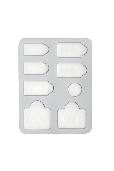 Choice White 1 Set Dust Plug for PS5 SLIM Game Console Silicone Dust Protecto...