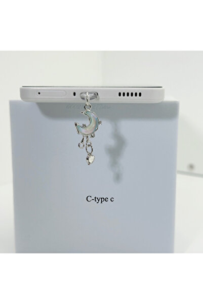 Choice C-type c Type C Dust Plug Moon Tassel Pendant Suitable For IPhone Char...