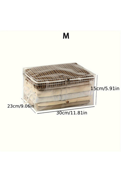 Choice حقيبة تخزين شفافة من مادة PVC مقاس L M مزودة بسحاب، حقيبة تخزين متعددة...