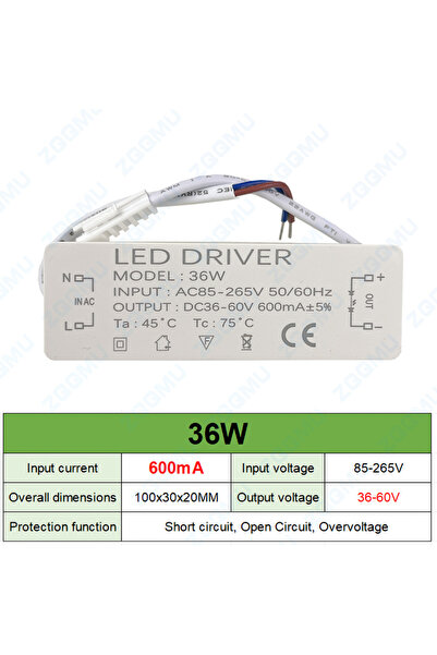 Choice DC 85-265V 36W-600mA LED Constant Current Driver 12W 20W 30W Power Out...