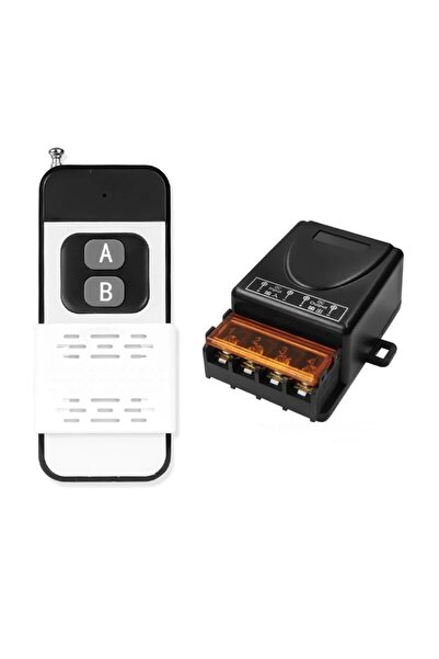 Kebidumei 1Receiver 1Remote AB 433Mhz Universal Wireless Remote Control Switch 30A DC 12V-75V High Power 1000