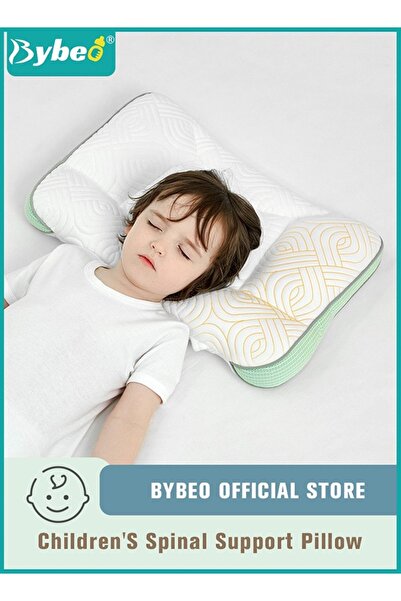 BYBEO Toddler Pillow for Sleeping, Kids Pillows with Ergonomic Spine-Protecti...