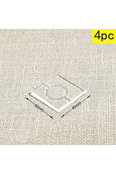 Choice 40X40 New 4pcsTransparent Silicone Anti-Slip Furniture Gaskets Table L...