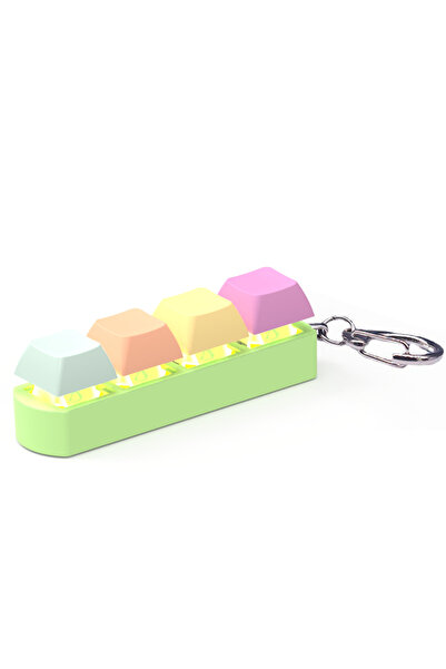Choice 4 Colors Keyboard Key Toy Stress Relief Keyboard Keychain Toys DIY Fidget Button Keycap for Children