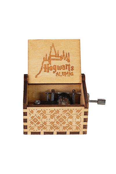 Miniso HL 943 Hand Cranked Music Box Solid Wood Antique Carved Wooden Hand Crank Music Box Figure Christma