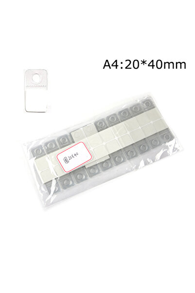 Choice A4 100pcs PVC Slot Hole Adhesive Hang Tabs Hook Plastic Transparent Hook Merchandise Package Box Bag