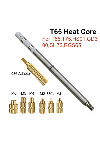 Choice T65 Full Set T65/FM65 Soldering Iron Heat Core With Tips Adaptors For 3D Print Heat Insert Nut M2-M6