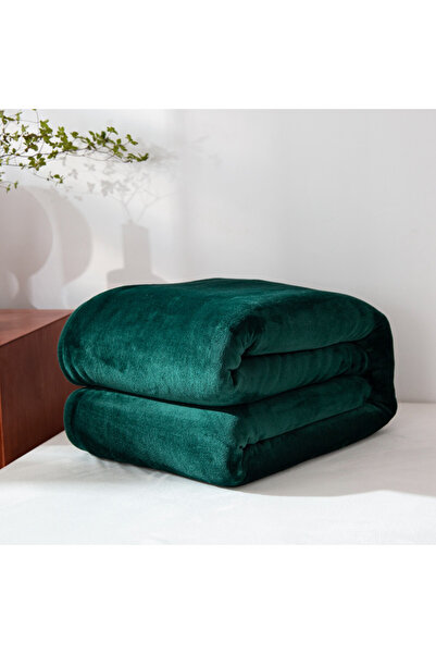 Choice 200x230cm green Dark Green Flannel Fleece Blanket Plush Summer Quilt 200*230cm Bed Sheet Bedspread F