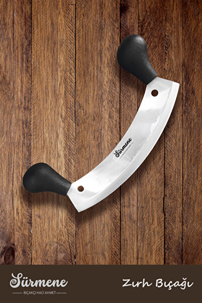 B-H-A BIÇAKÇI HACI AHMET Sürmene Pizza Satırı Doğrama Kıyma İnce Çelik Zırh S...