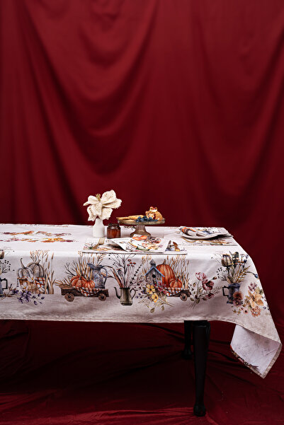 Marie Lou مفرش طاولة عيد الميلاد السعيد من هارفست