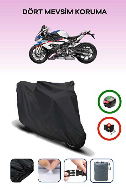 Breen Black Rear Bag Compatible Bmw S 1000 Rr Race Compatible Motorcycle Tarp...