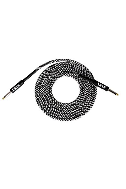 Choice14 3M Black White IRIN 3M/6M/10M Audio Cable 6.5mm Plug No Noise Audio ...