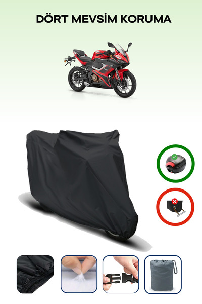Breen Black Rear Bag Compatible Rks Srk250 Rs Compatible Motorcycle Canvas Mo...