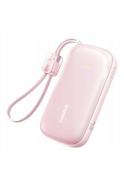 Baseus External Battery with Cable 10000mAh, 22.5W, Pink