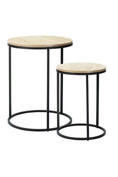 Gift Design Set de 2 măsuțe de cafea Trends4You, metal și MDF, design modern,...