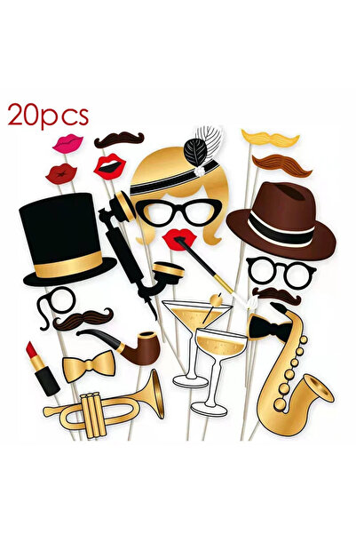 Choice1 ٢٠ قطعة من دعائم التصوير الفوتوغرافي، نظارات مرحة، مناسبة لحفلات الزف...