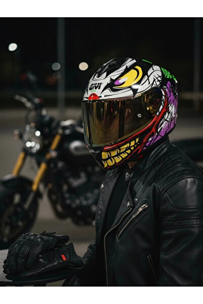Givi 50.X JOKE / 1 Renkli 1 Şeffaf Vizörlü Motosiklet Kask