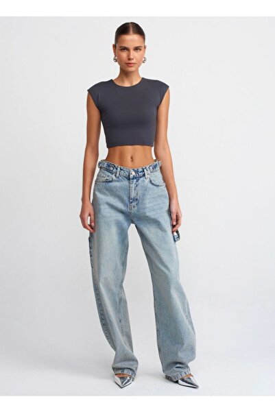 LA TUBA Y.E.N.İ Ü.R.Ü.N '''BAGGY JEAN'S''' висока талія, еполети, застібка, 1...