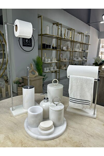 ege gross Mermer Banyo Seti- 9 Parça -Mermer Banyo Seti