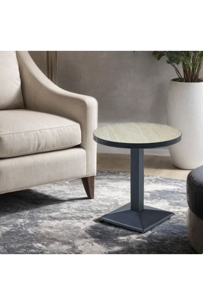 Tasamem Dafia Melamine wood coffee table, size 70*70*75 cm