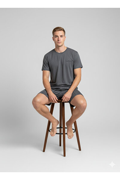 Ayans Pijama طقم بيجامة رجالي (صيفي) من قماش الكاروهات