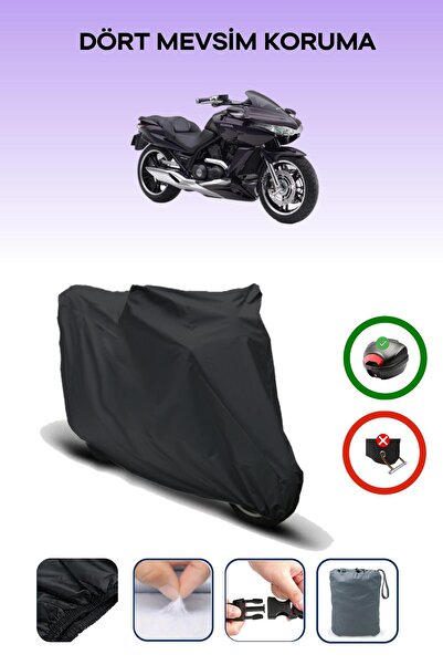 Breen Black Rear Bag Compatible Honda Dn - 01 Compatible Motorcycle Canvas Mo...