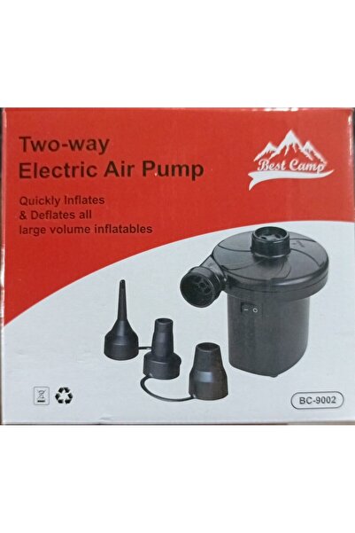BestCamp Best Kamp Havuz Bot Şişme Yatak Şişirme Pompası 12V Adaptör+Çakmaklık