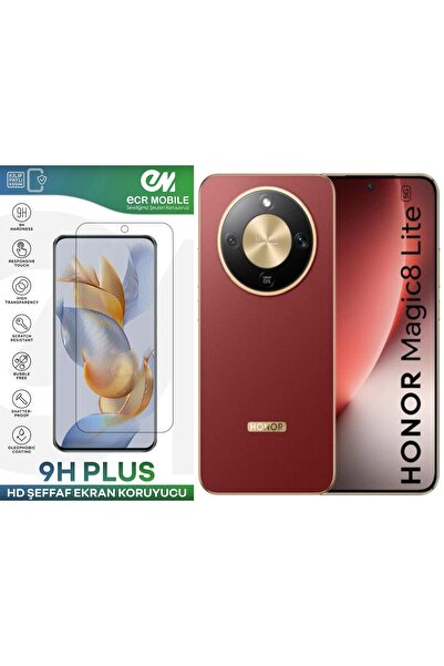Ecr Mobile Honor Magic 8 Lite ile Uyumlu HD Şeffaf 9H Nano Ekran Koruyucu