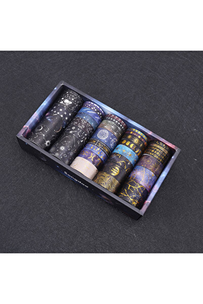 Choice4 SDRT240316 ستة لفات من شريط واشي بنمط سماء مرصعة بالنجوم، وشريط بنمط ...