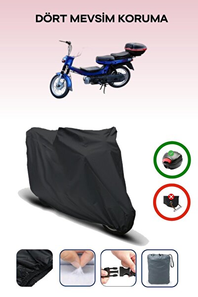 Breen Black Rear Bag Compatible with Kanuni Power Gxl Compatible Motorcycle T...