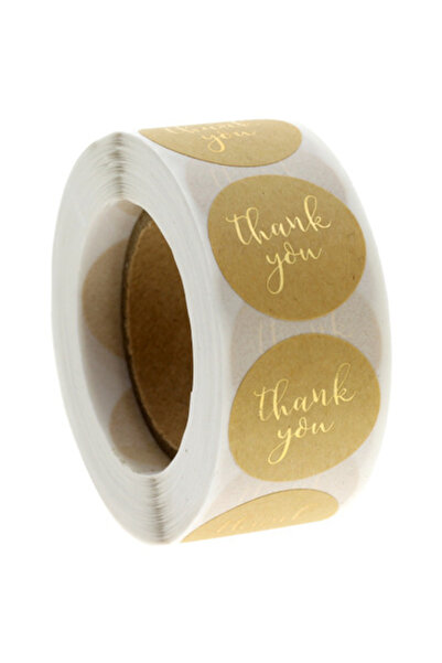 Choice4 ملصقات دائرية ذهبية أخرى مقاس 2.5 سم، 500 قطعة، ورق كرافت، ملصقات شكر...