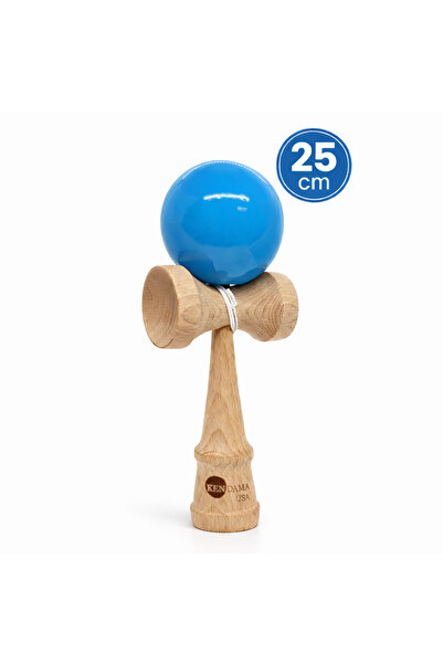 Kendama USA Kendama profesională din lemn, bilă albastră, 25 cm – pentru copi...