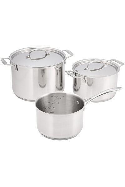 JUDGE Set de oale Essentials, 5 piese, oțel inoxidabil 18/10, 18/20/24 cm, argintiu