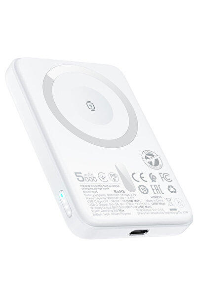 Acefast MagSafe Power Bank 5000mAh, PD20W Acefast, White, M25-5000