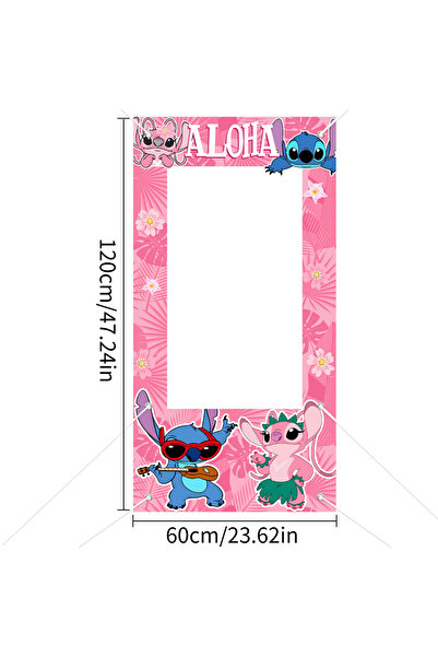 Miniso 1pcs xpink Stitch/Pink Stitch Photo Props Photo Frame Children's Birth...